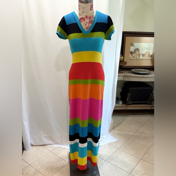Trina Turk Multicolor Striped Color Block dress - Picture 3 of 7